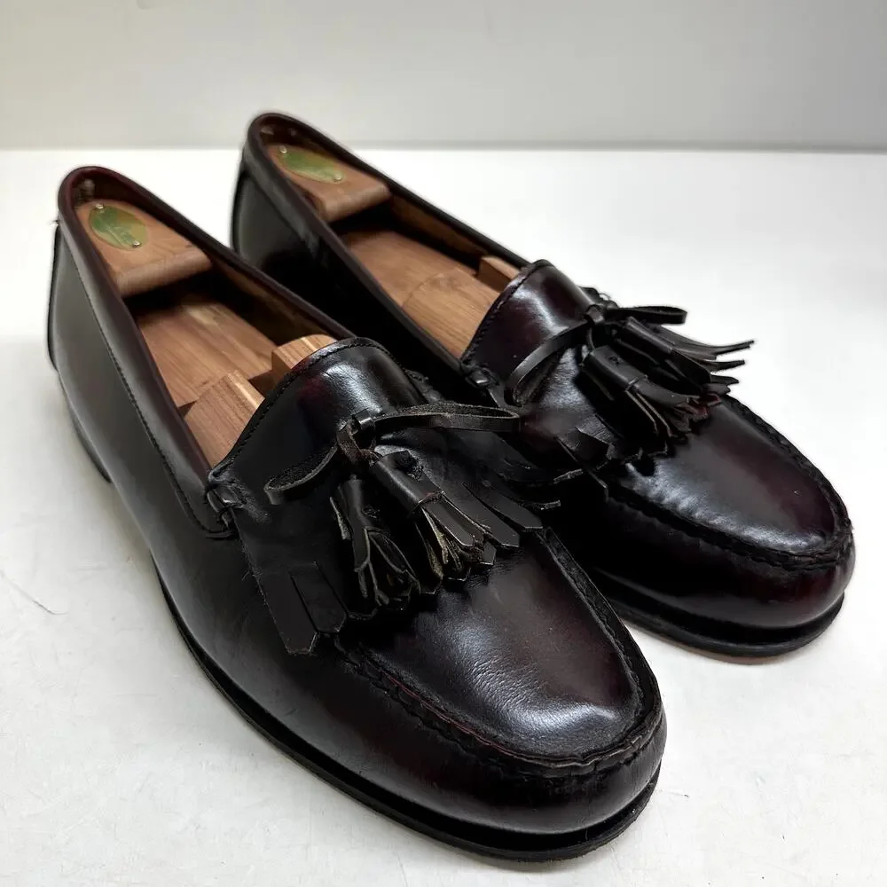 VGUC Vintage Timberland Burgundy Tassel Loafer Kiltie Made in Hampton, NH USA 12